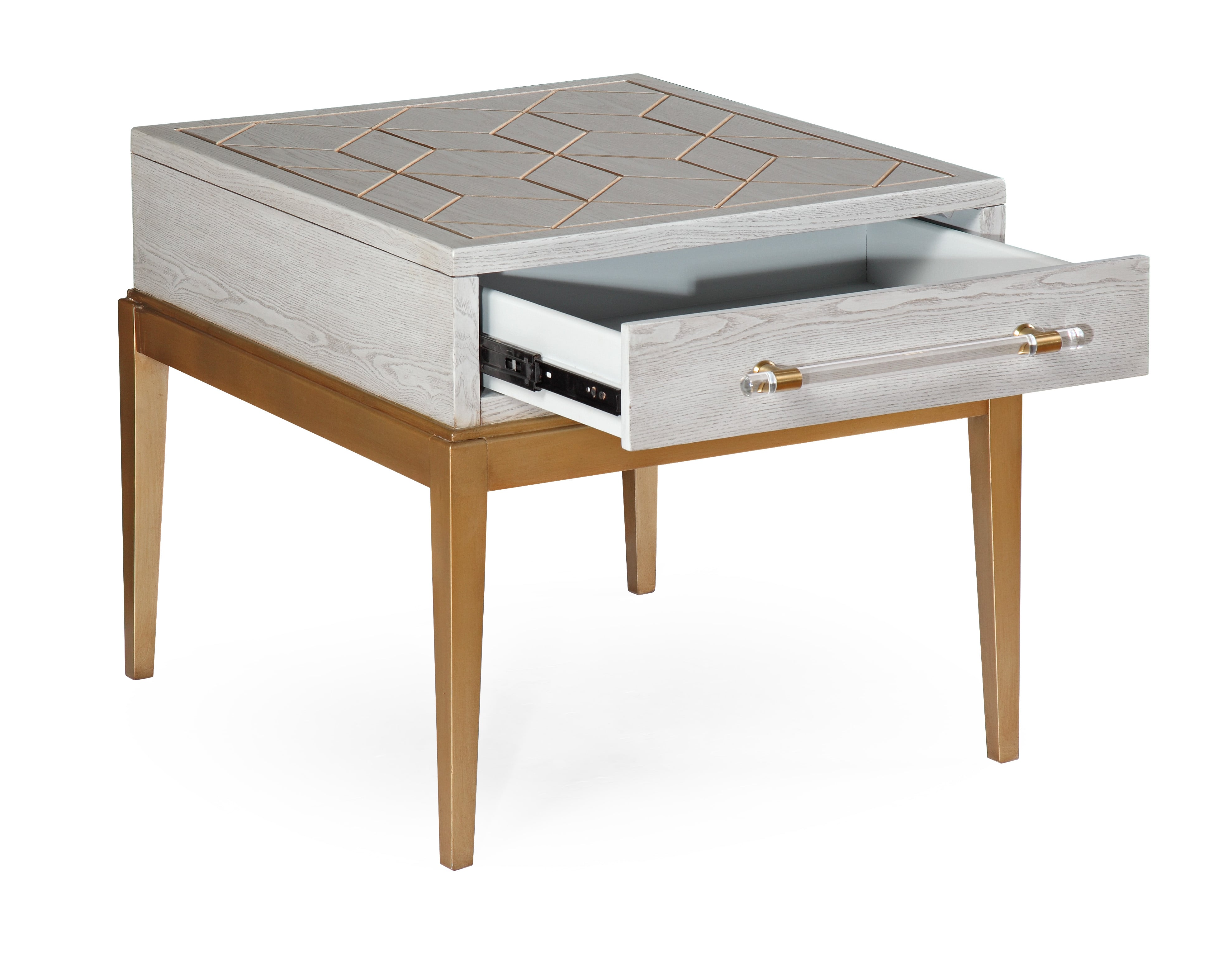 Perrine Wood Rectangular End Table