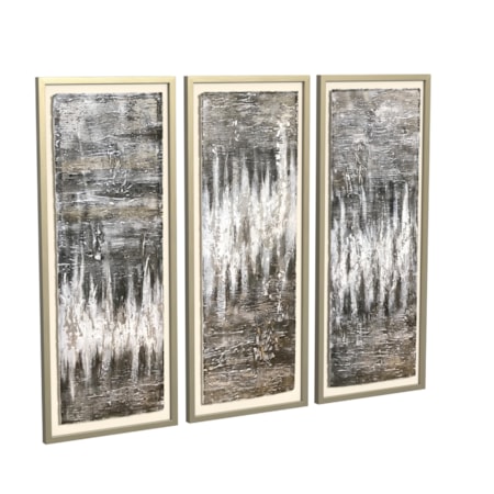 Estatic  Framed Art Set of 3 Canvas Art