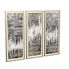 Bassett Mirror Canvas Art Estatic  Framed Art Set of 3 Canvas Art