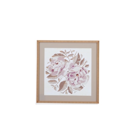 Eye Of Peony I Framed Print