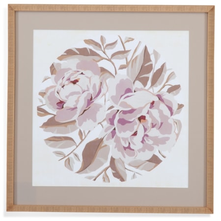 Eye Of Peony I Framed Print