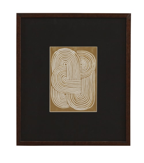 Neutral Strokes III Framed Print