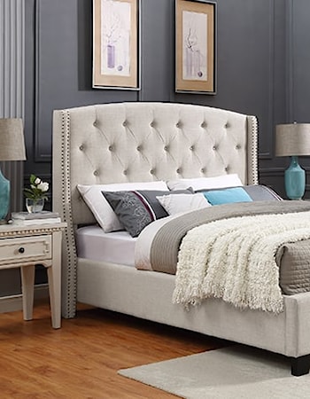 Queen Tufted Bed