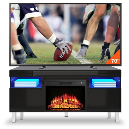 Bluetooth Entertainment Center w/Fireplace