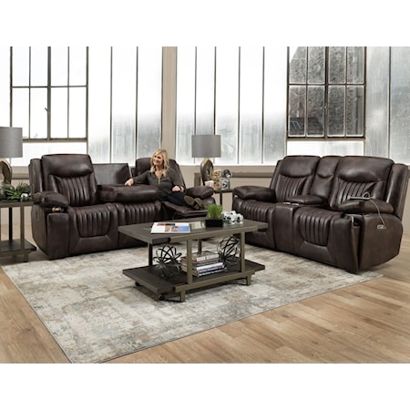 3 Piece Reclining Leather Living Room Set