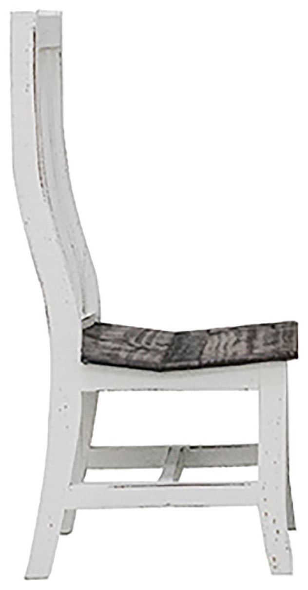 Rustic Imports Santa Rita Antique White Side Dining Chair