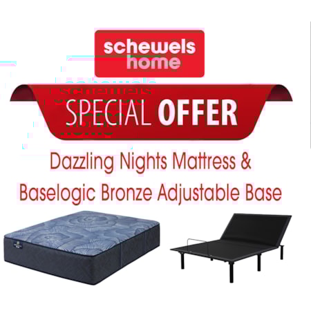 Queen Serta Hybrid Medium Mattress And Base