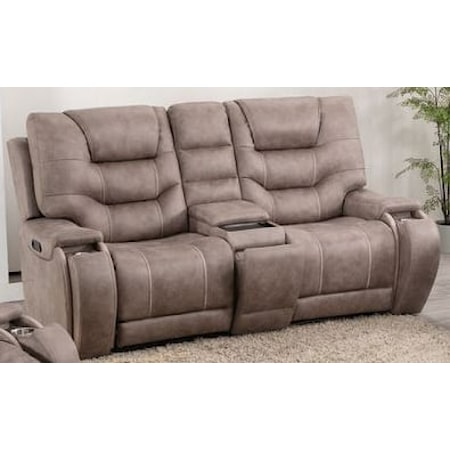 Power Reclining Console Loveseat