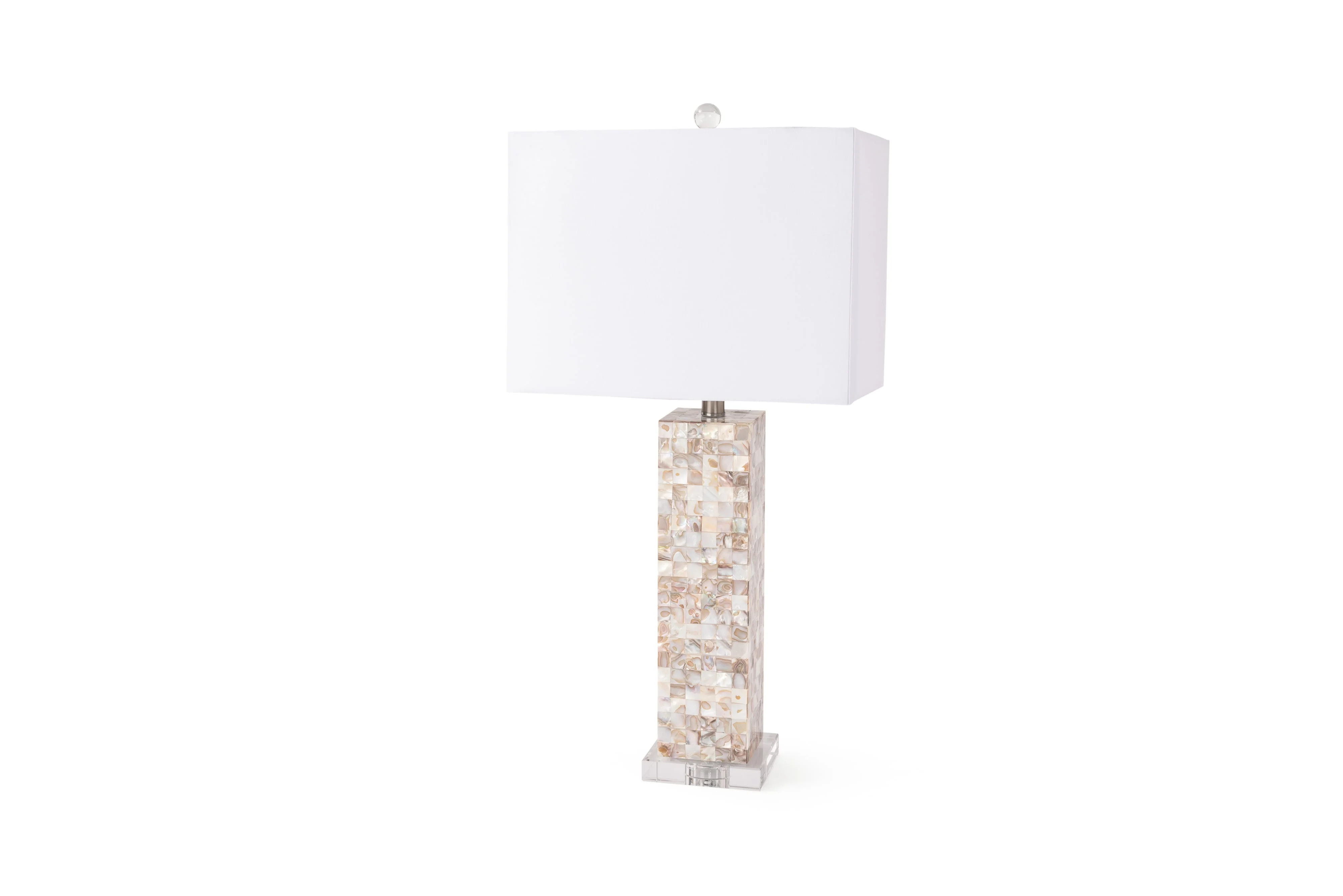 Lux Lighting Group Table Lamps 830109360 Mother of Pearl Polyresin ...