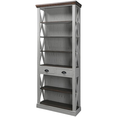 Grey Library Bookcase