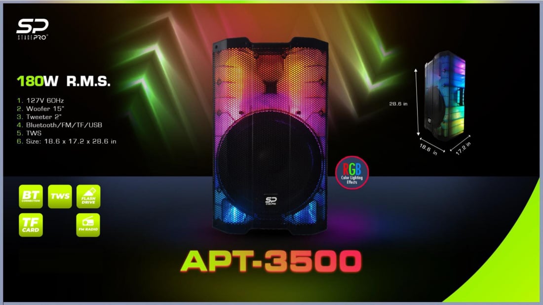 Climatic Home Products Electronics Tripod Speaker - APT3500