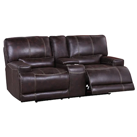 Power Reclining Console Loveseat