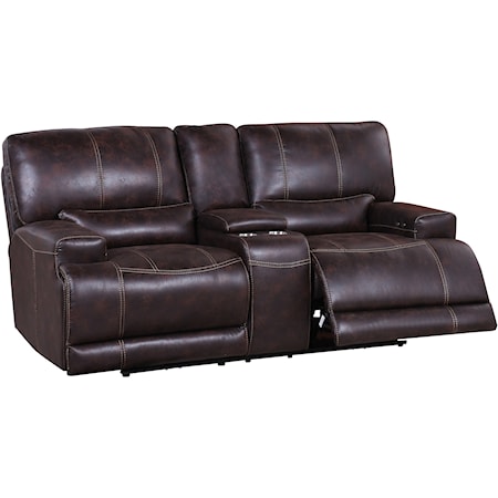 Power Reclining Console Loveseat