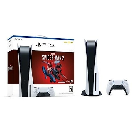 PS5 White Slim Spider Man 2 Bundle