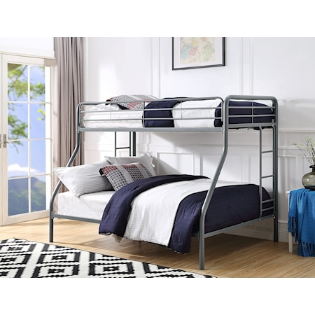 TWIN/FULL METAL BUNKBED