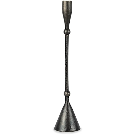 Antique Black Candleholder - Medium