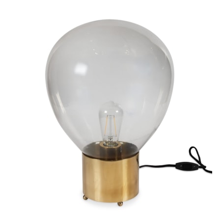 Industrial Gold Light Bulb Lamp - Large