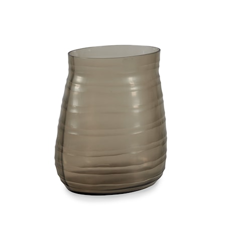 Escaut Smoky Glass Vase - Medium