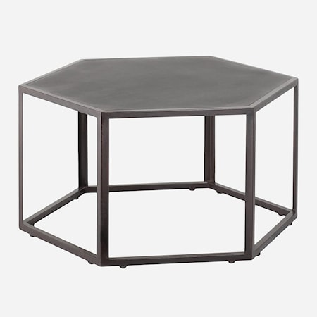 Hexagonal Rubber Side Table