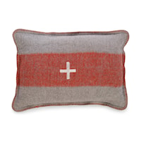 Swiss Army Pillow Cover 14X20 Grey/Orange