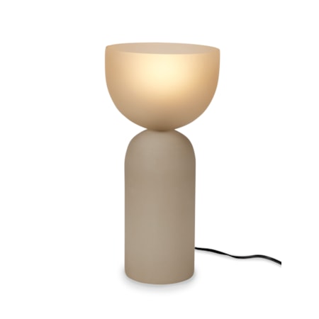 Wide Top Smoke Color Luxury Lamp - Small