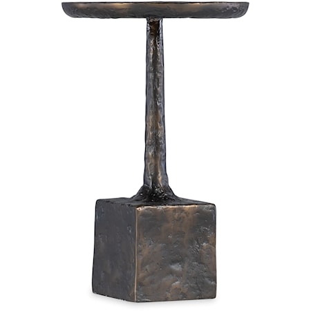 Hand-Hammered Bronze Side Table
