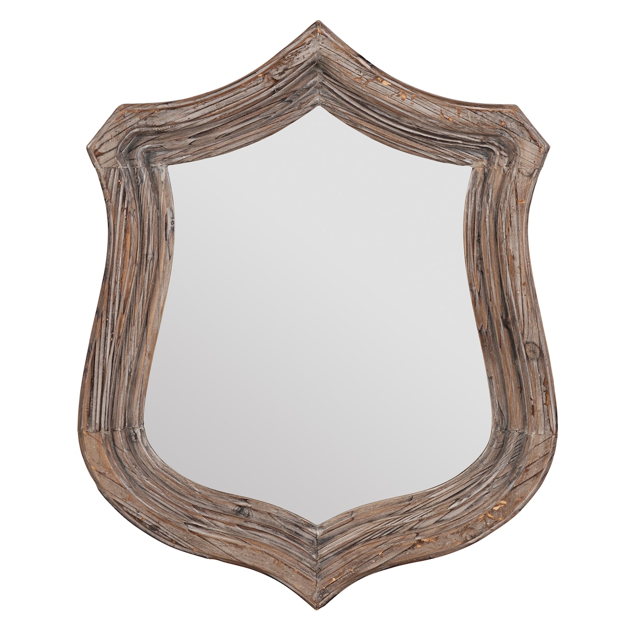BOBO Intriguing Objects BOBO Intriguing Objects Distressed Fir Wood Trophy Mirror 4