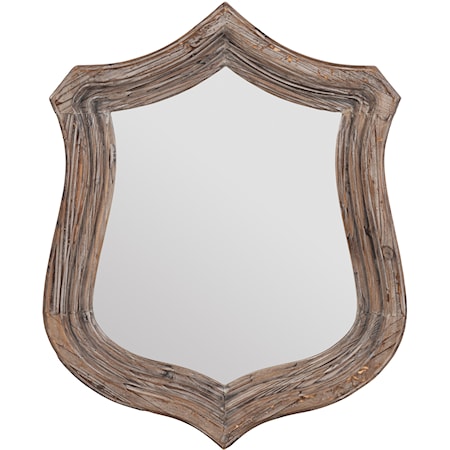 Distressed Fir Wood Trophy Mirror 4