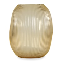 Seine Gold Sculptural Glass Vase - Large
