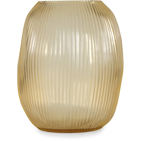 Seine Gold Sculptural Glass Vase - Large