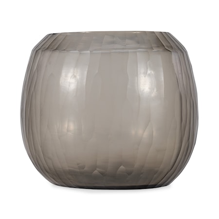 Rhone Smoky Glass Vase - Medium