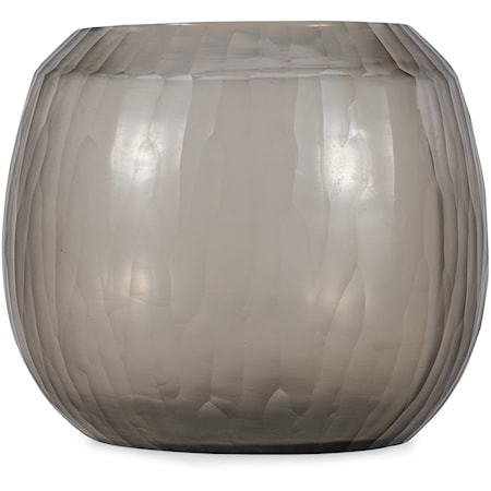 Rhone Smoky Glass Vase - Medium