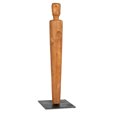 Carved Villager on Stand