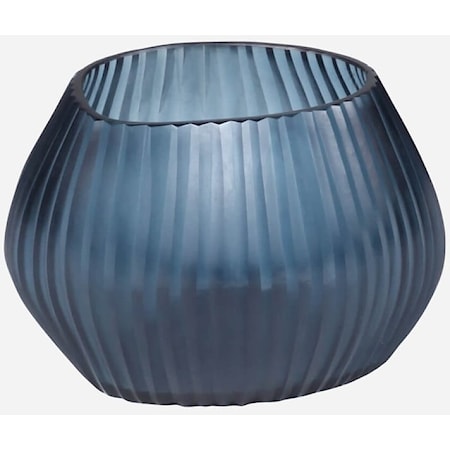 Seine Indigo Tealight Vase