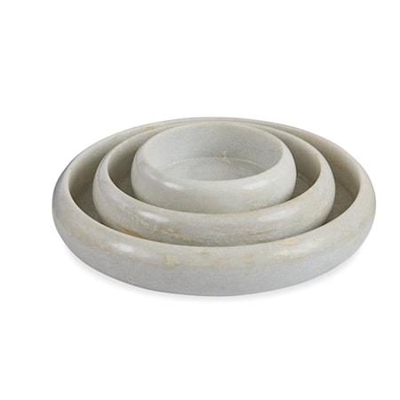 Nesting Curved Marble Bowls