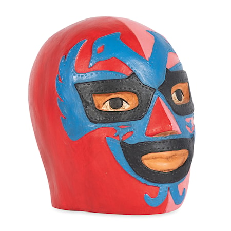 Dos Caras Wrestler Head Coin Bank