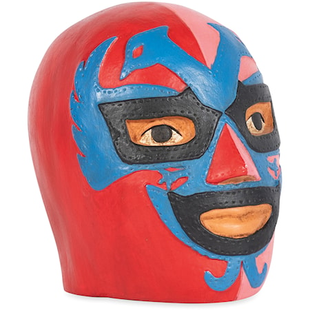 Dos Caras Wrestler Head Coin Bank