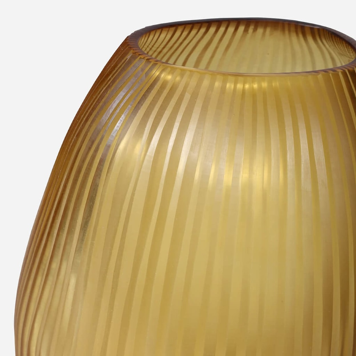 BOBO Intriguing Objects BOBO Intriguing Objects Seine Gold Sculptural Glass Vase - Large