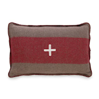 Swiss Army Pillow Cover 14X20 Brown/Red