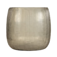 Smokey Grey Glass Blown Pot - Medium