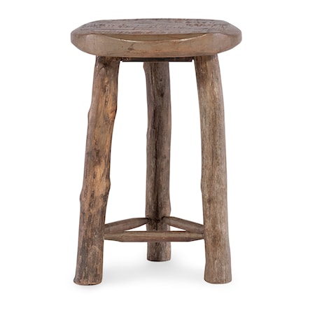 21" Wooden Stool