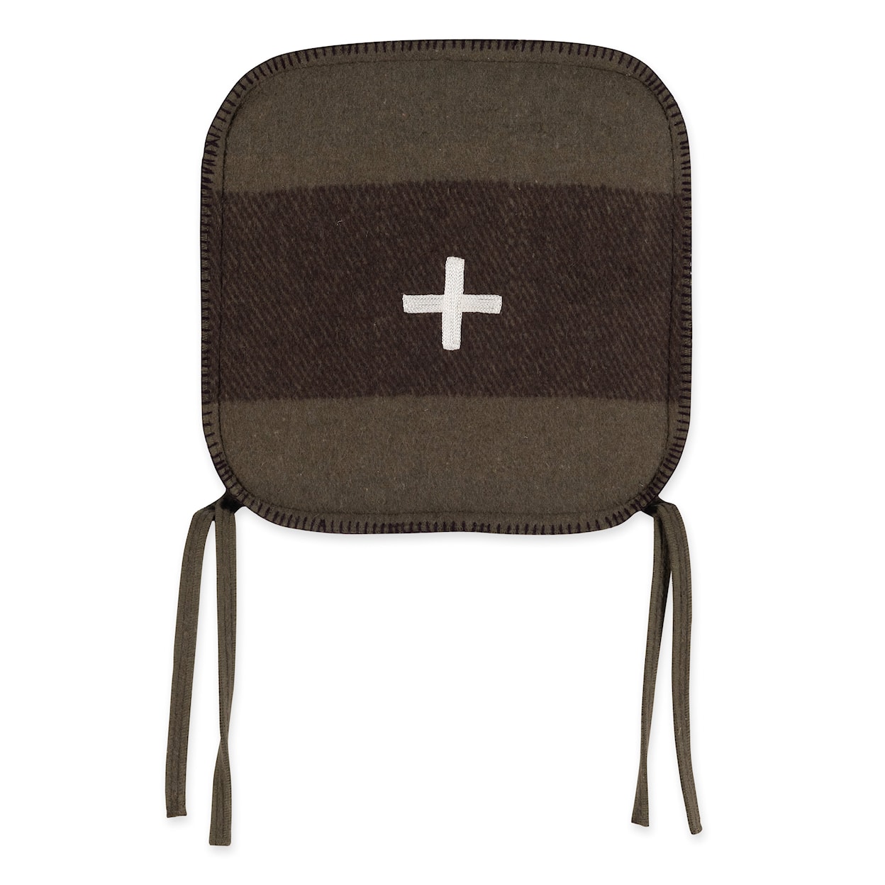 BOBO Intriguing Objects BOBO Intriguing Objects Swiss Army Chair Cushion 15x15 Green/Brown