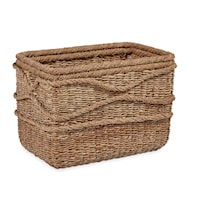 Wave Seagrass Rectangle Basket