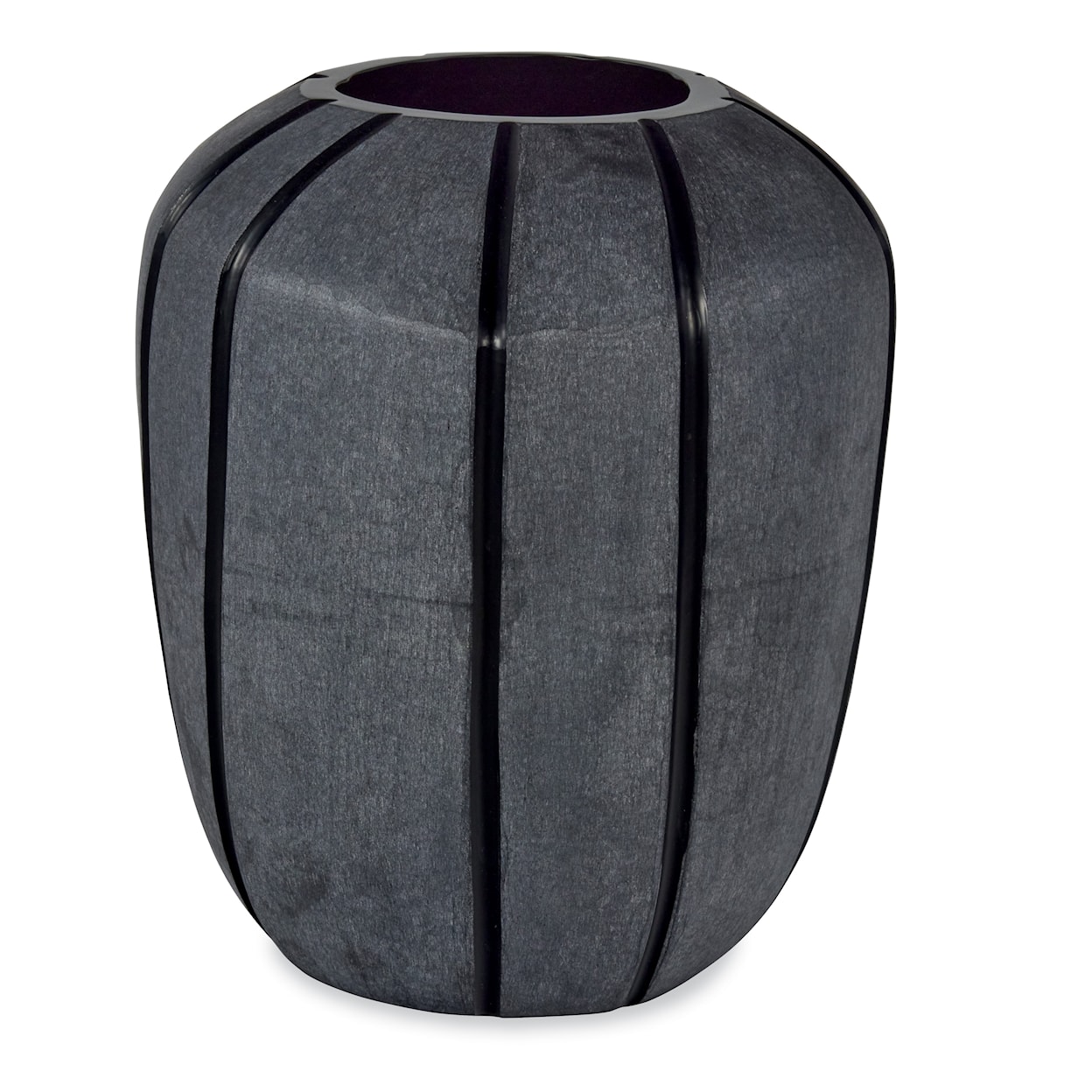 BOBO Intriguing Objects BOBO Intriguing Objects Simius Soft Black Glass Blown Vase