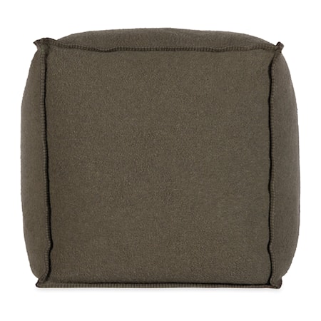 Swiss Army Pouf 24x24x24 Green/Brown