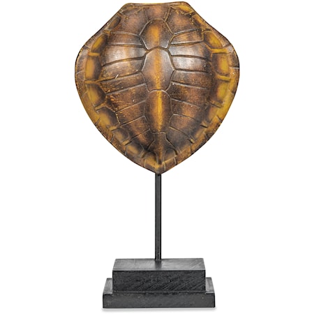 Faux Olive Ridley Turtle Shell on Stand