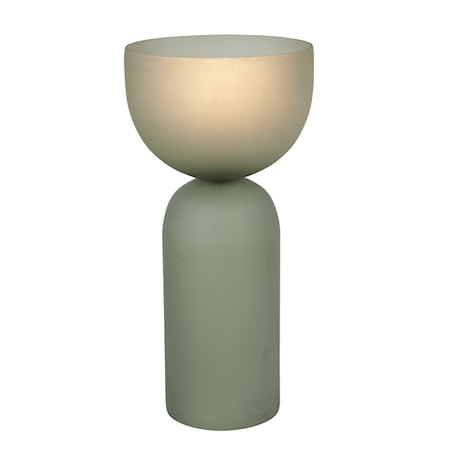 Wide Top Grey Luxury Lamp - Small