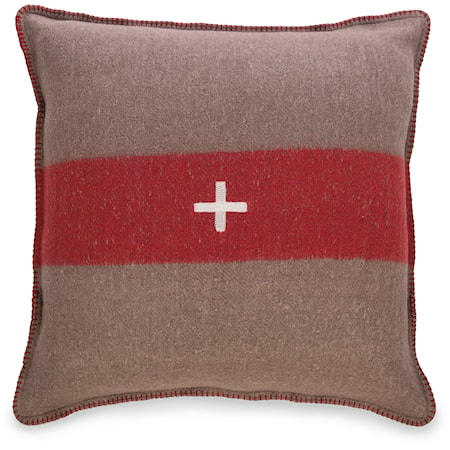 Swiss Army Pillow Cover 28X28 Brown/Red