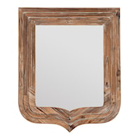 Distressed Fir Wood Trophy Mirror 3