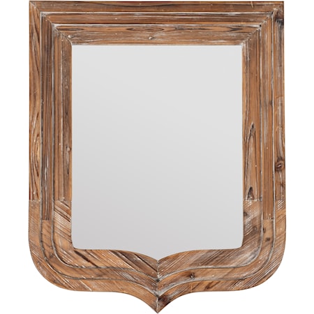 Distressed Fir Wood Trophy Mirror 3